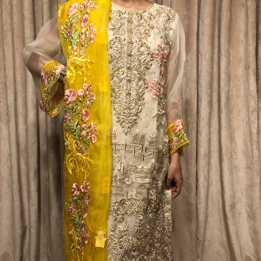 3 piece AGHA Noor Pakistani designer outfit